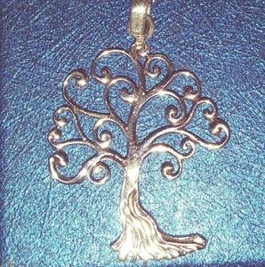 Artisan Crafted Sterling Silver Tree Pendant